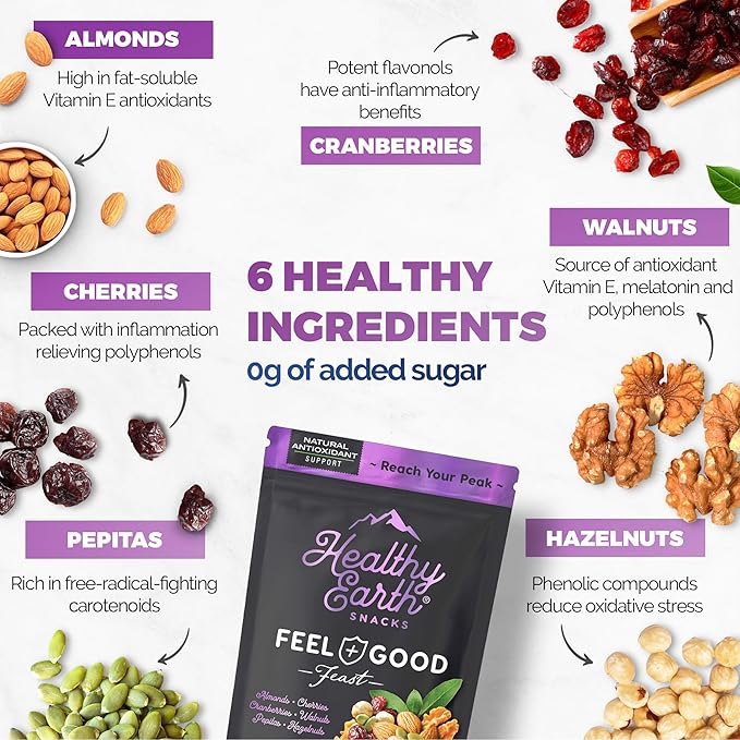 Mixed Nuts Unsalted | Trail Mix | Trail Mix without Peanuts | Sugar Free Snacks | Gourmet Snacks, Protein Snacks, Gluten Free, No Preservatives, High Fiber Snacks (Three Pack Bundle)