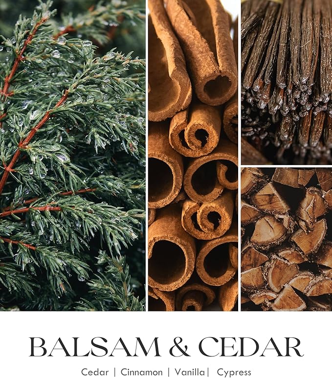 AOOVOO Hello Winter Candle - Large Pine Scented Soy Wax Aromatherapy Candle, 9 oz