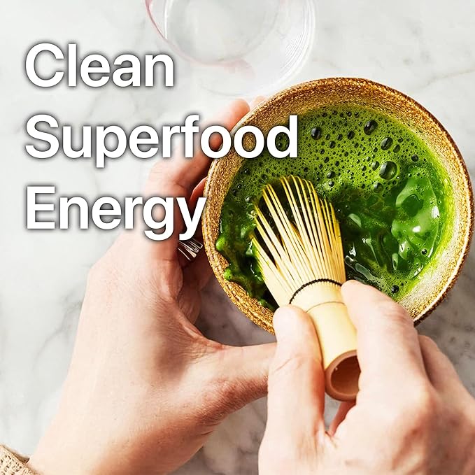 ONE WITH TEA Organic Matcha Latte Powder – Japanese Green Tea, USDA Organic, Made in, 2oz | For Hot & Iced Drinks, Smoothies & Lattes