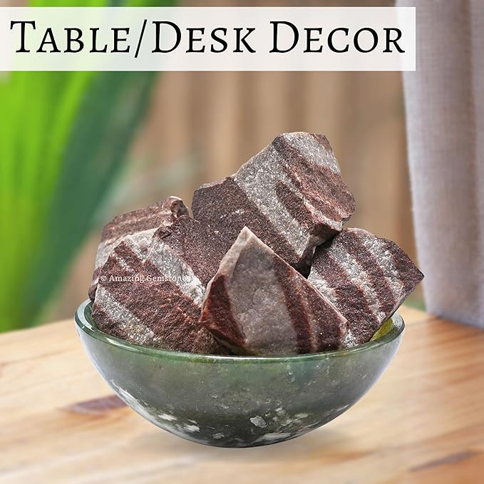 Amazing Gemstone 2 Pieces Narmada Shiva Lingam Raw Crystals and Healing Stones, Natural Rocks for Tumbling and DIY Raw Stones and Crystals