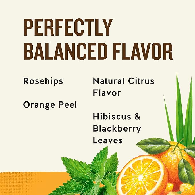 Celestial Seasonings Vitamin C Shine Herbal Tea, Caffeine Free, 20 Tea Bags Box (Pack of 6)