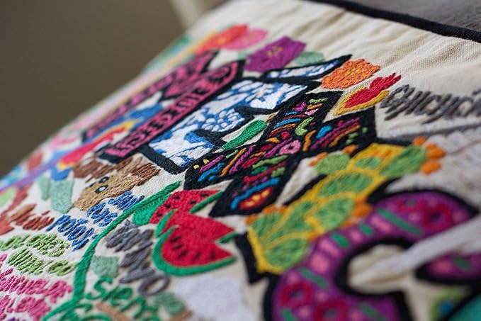 Catstudio Mexico Embroidered Decorative Throw Pillow