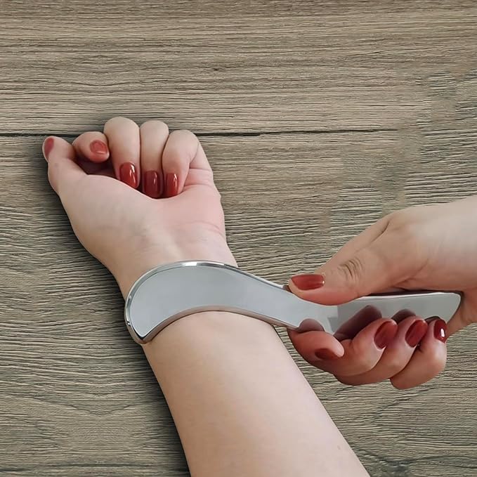 BYYDDIY Stainless Steel Muscle Scraper Tools Set,Scraping Massage Tools,Derma Edge Massage Tool & GuaSha Massage Scraper Tool (S_Mn)