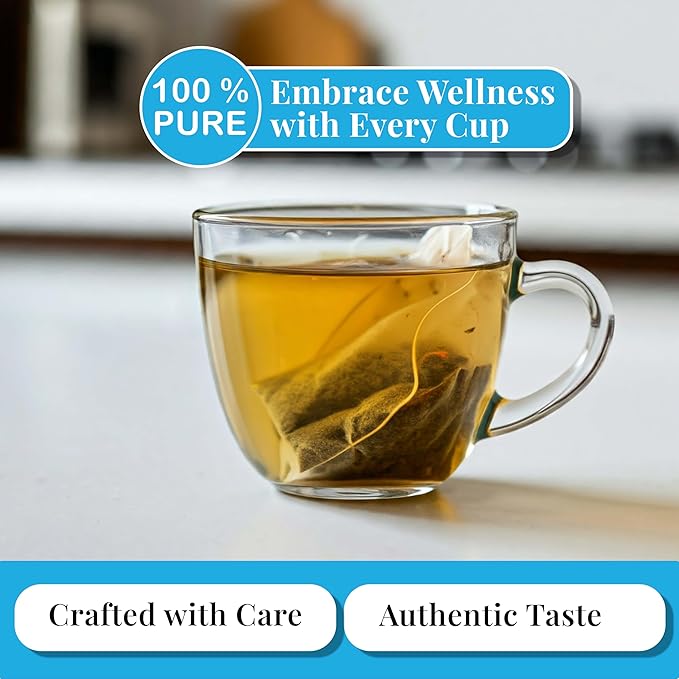 Akshit Eucalyptus Tea Bags, Dried Eucalyptus Leaves, Te De Hojas De Eucalipto, Herbal Tea, Sugar Free, Vegan, Caffeine Free, Non-GMO. Refreshing & Mint Tea Flavor.