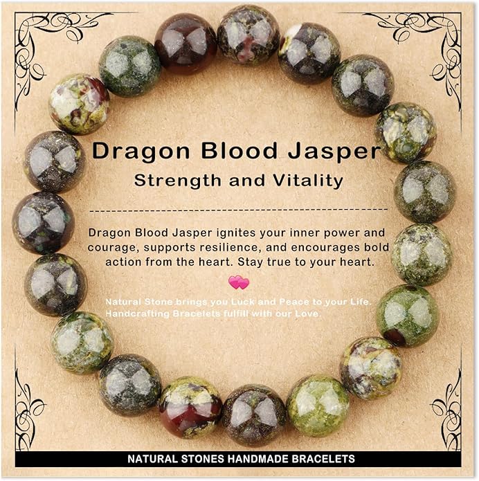 AD Beads 4mm6mm8mm10mm Handmade Bracelet - Natural Gemstone for Peace and Tranquility - Meditation, Yoga, Healing and Energy Gift for Unisex