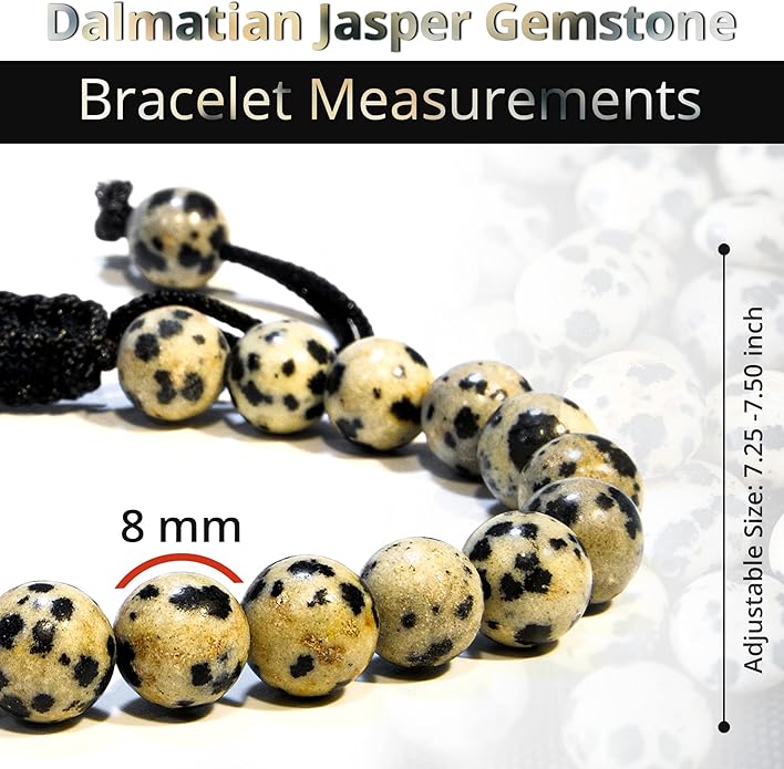 Energy Protection Crystal Handmade Adjustable Bead Bracelet Perfect for Men, Women’s Gift - Gemstone Healing Stretch Bracelet Pulsera Para Hombre Mujer Stocking Stuffer