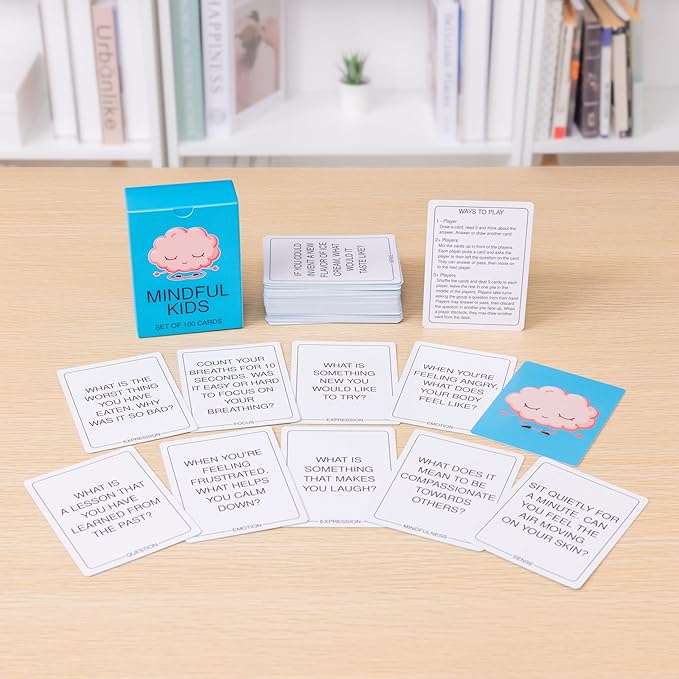 100 Mindfulness Conversation Cards for Kids - Enable Meaningful Conversations with Kids