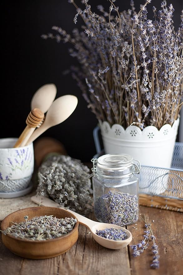 Birch & Meadow 8 oz of Dried Lavender Buds, Tea Additive, Home Décor