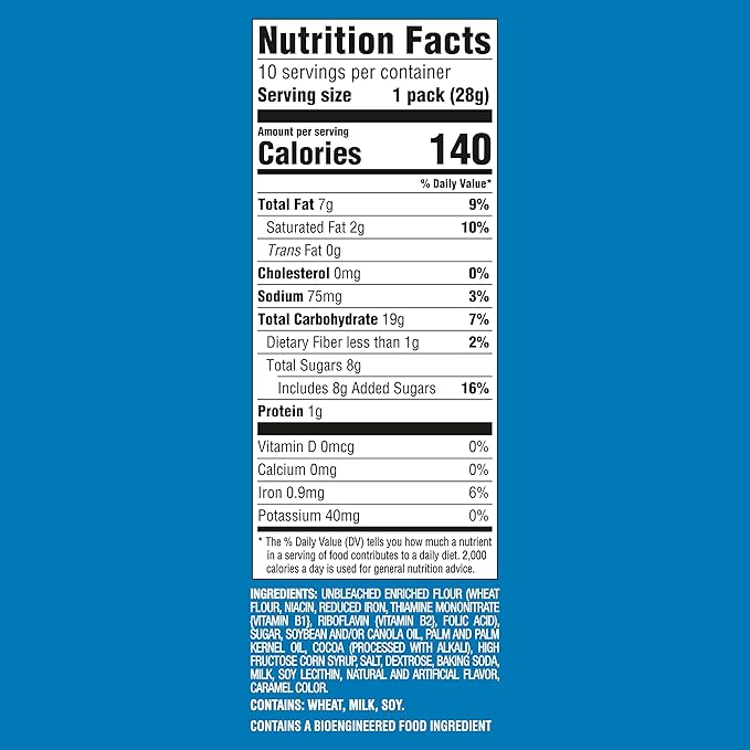 CHIPS AHOY! Mini Original Chocolate Chip Cookies, 10 Snack Packs (Pack of 2)