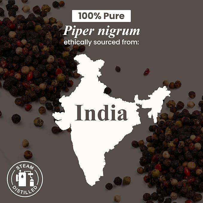 Handcraft Blends Black Pepper Essential Oil – 1 Fl Oz – 100% Pure and Natural – Premium Grade Essential Oil for Diffuser and Aromatherapy, Skin, Massage, Candle and Soap Making Fragrance