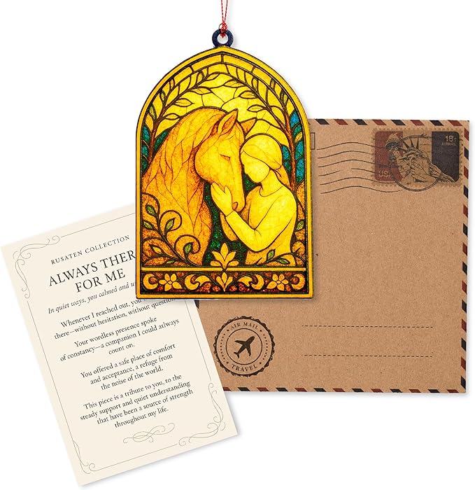 Horse ornament - Horse gifts for women - Equestrian gifts for women - horse decor - gifts for horse lovers girls - Christmas ornament - White elephant gifts - Xmas Tree Funny Decoration