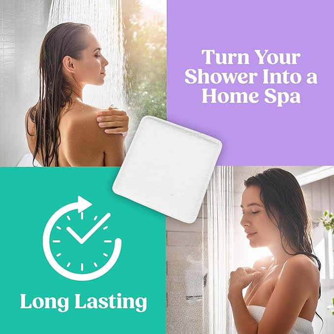 Lavender Shower Steamers Aromatherapy for Women- USA Made - Shower Bombs Aromatherapy for Women, Vapor Shower Tablets, Menthol Shower Scent Steamers Cold and Flu, Organic Shower Steamer