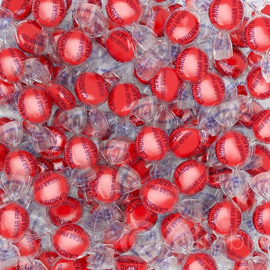 Cambie Sugar Free Cinnamon Hard Candy, 1 lb of Sugar Free Hard Candy, Individually Wrapped Cinnamon Discs, Fiery & Sweet Flavor packaged in a Resealable Pouch