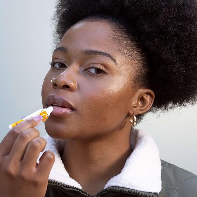 Burt's Bees Stocking Stuffers, Rescue Lip Relief, Honey Vanilla, Hydrating Lip Balm for Dry Cracked Lips, with Responsbily Sourced Beeswax and Shea Butter, 100% Natural Origin, 1 Squeezy Tube, 0.35oz