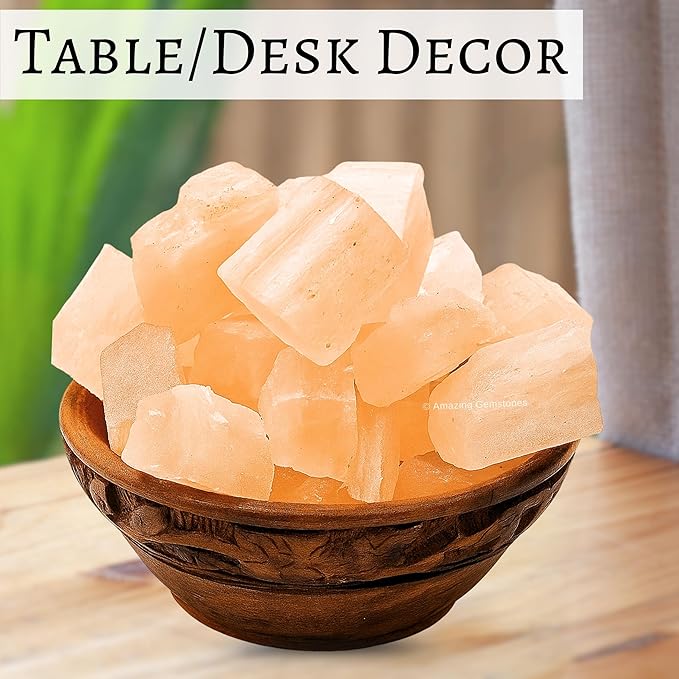 Amazing Gemstone Orange Selenite Raw Crystals and Healing Stones, Natural Rocks for Tumbling - DIY Raw Stones and Crystals, 2 Pieces