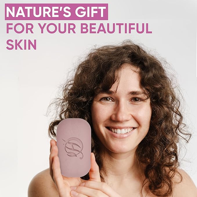 HERBOGANIC Ginger Extract, Cornstarch and Rose Water Herbal Soap | Pack of 6 of 5oz soap Bar | Ideal for Men and Women, Soothing and Nourishing Soap for Moisturization