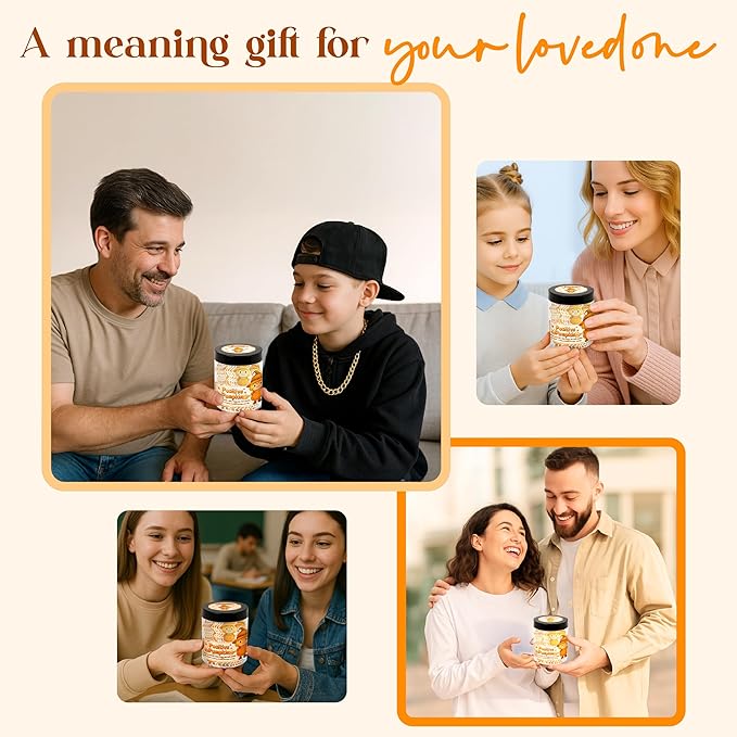 Positive Pumpkin Jar with 60 Daily Affirmation Cards, Emotional Support Pumpkin, Thanksgiving Decorations, Pumpkin Decorations, Pumpkin Gift, Thanksgiving Gifts, Fall Gifts For Women