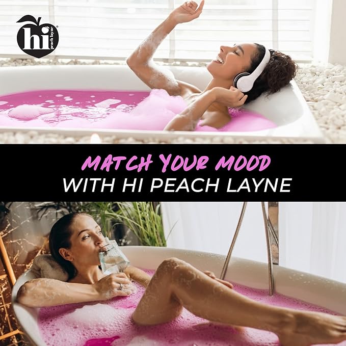 Hi Peach Layne Cherry Blossom Bath Bombs 12-Pack (3.5 oz Each) – Vegan, Clean Beauty Spa Gifts for Women & Kids, Fun Fizzing Bath Bombs for Girls