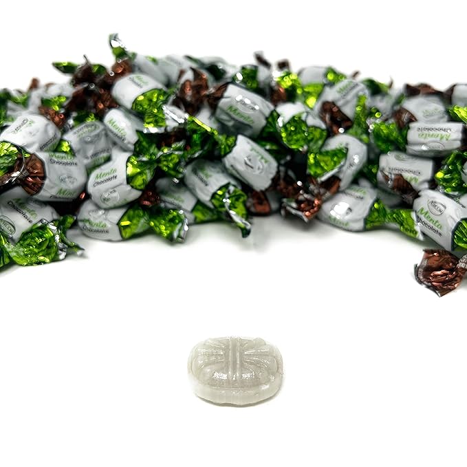 Halloween Chocolate Filled Mints - 10 lbs - Refreshing After Dinner Mint Hard Candies Filled with Chocolates - Bulk American Vintage Candy Assortment - Individually Wrapped, 160oz