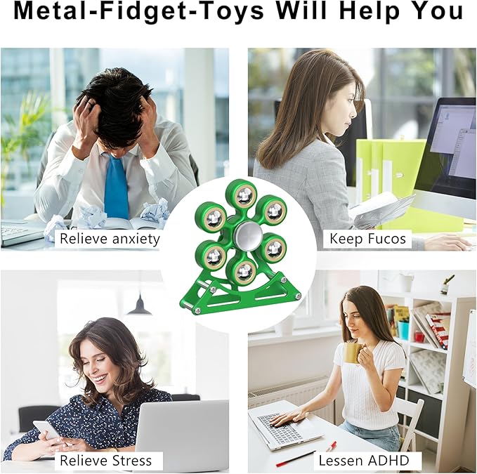 Desk Toys for Fidget Ferris-Wheel-Spinner: 4mins Kinetic-Spinning Cool-Gadgets, Cool-Stuff Thing Toy for Office School Home Man Women Christmas, Stress-Relief Game Gifts for Adult Teen Children Kid
