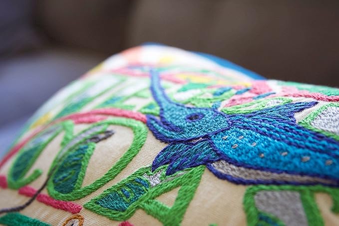 Catstudio Emerald Coast Embroidered Decorative Throw Pillow