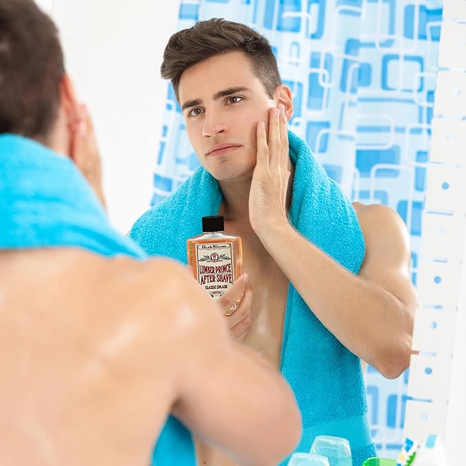 BushKlawz Classic Refreshing Cooling Soothing Barbershop After Shave Lotion Balm Toner Splash Lumber Prince Satisfy all Types of Viking Cannon Black Prime AfterShave Tonic Cologne