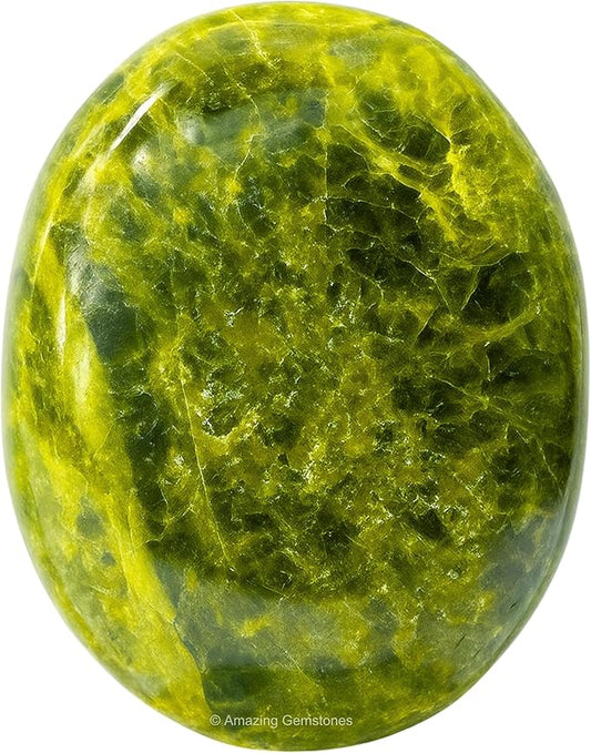 Amazing Gemstone Green Tourmaline in Matrix Crystals and Healing Stones - Large Palm Stone Crystals Piedra - Crystal for Good Luck,Positivity,Meditation - Unique Stocking Stuffers and Birthday Gifts