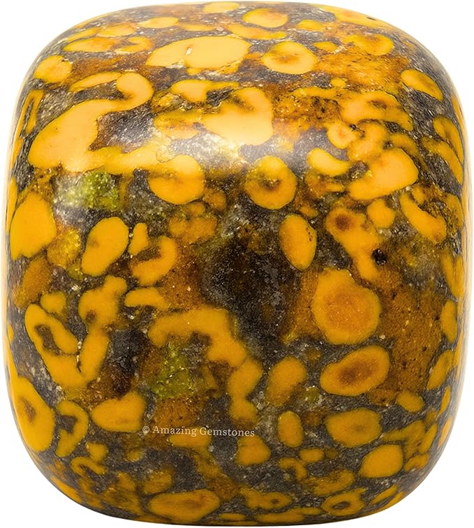 Amazing Gemstone Fruit Jasper Crystals and Healing Stones Tumbled - 1 oz African Bloodstone Stone, Healing Stones for Energy Balance, Premium Polished Gems Rocks for Meditation and Wellness