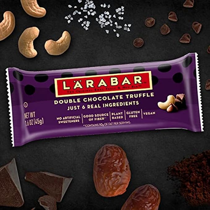 Larabar Chocolate Variety Pack, Fruit and Nut Bars, Gluten Free and Vegan, 28.8 oz, 18 Ct