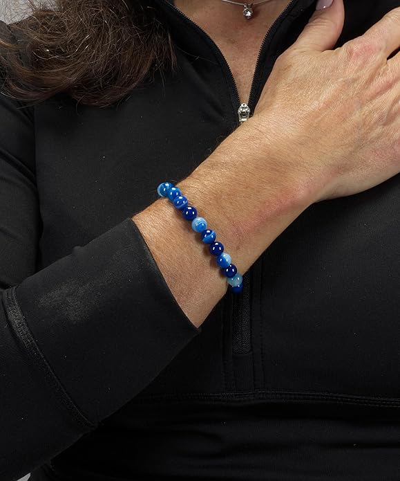 Cherry Tree Collection - Small, Medium, Large Sizes - Gemstone Beaded Bracelets For Women and Men - 8mm Round Beads