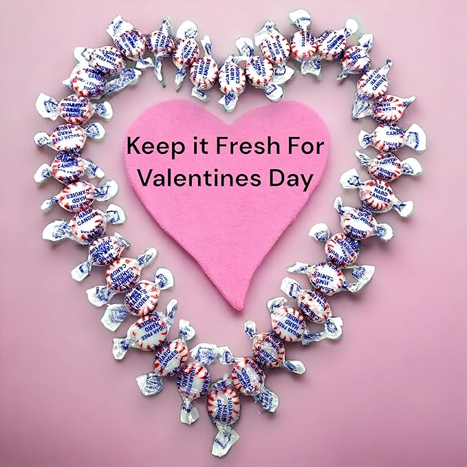 Sugar Free Peppermint Starlight Gourmet Hard Candy - Keto Friendly, 1.5 lbs Cool Refreshing Mints Individually Wrapped - Ideal Diabetic Candy, Gluten Free(24 oz)