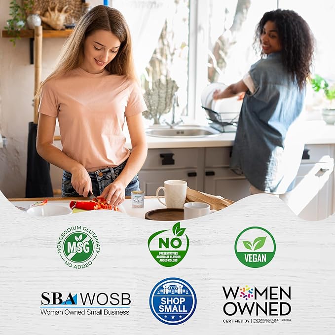 FLORIDA PURE Chipotle Pepper Sea Salt - Smoky, 80+ Mineral Salt, Natural, Unrefined, Non Iodized - for Baking, Cooking, Seasoning & Enhancing Taste - Flaky Sea Salt (4.5 oz Jar)