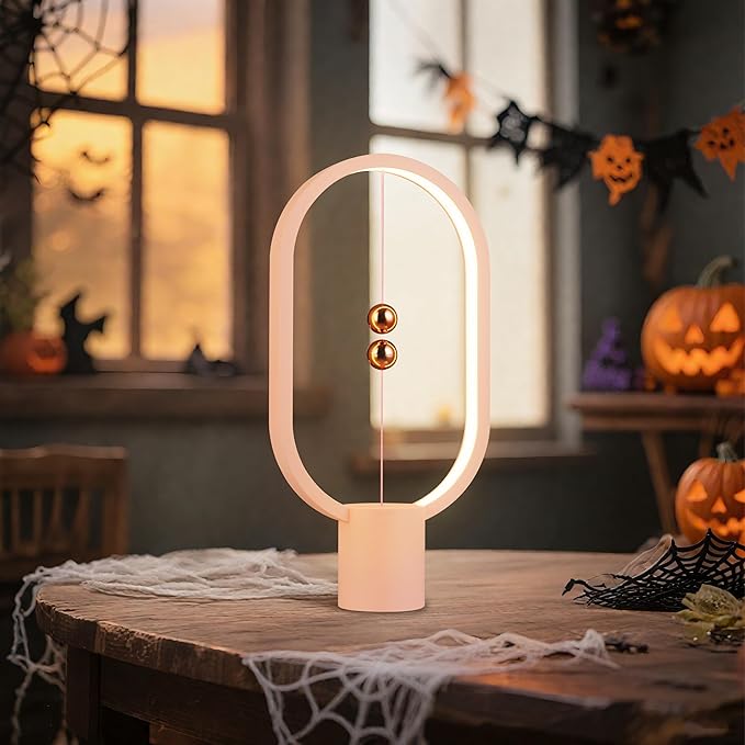 Heng Balance Light, USB Powered LED Table lamp, Creative, Magnetic Switch Night Light, dimmable Eye Protection Table lamp, Used for Gifts, Decoration Bedside, Dormitory and Office（Pink）