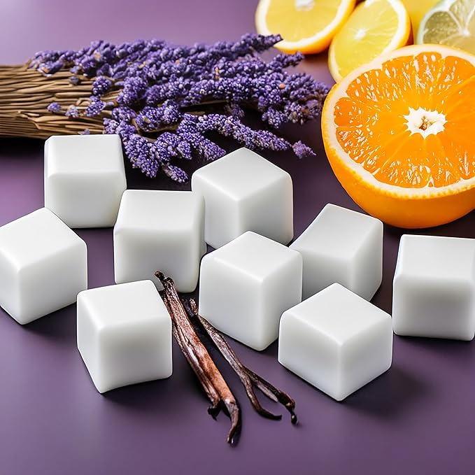 Baby Powder Strongly Scented Hand Poured Vegan Wax Melts, 12 Scented Wax Cubes, 6.4 Ounces in 2 x 6-Packs