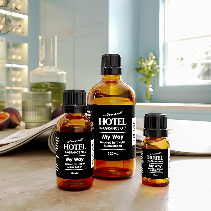 AirScent My Way Diffuser Oil Inspired by The 1 Hotel Miami Scent - Premium Fragrance Oil Blend for Ultrasonic and Waterless Diffusers and Crafting - 500 mL, 16.9 fl oz Glass Bottle