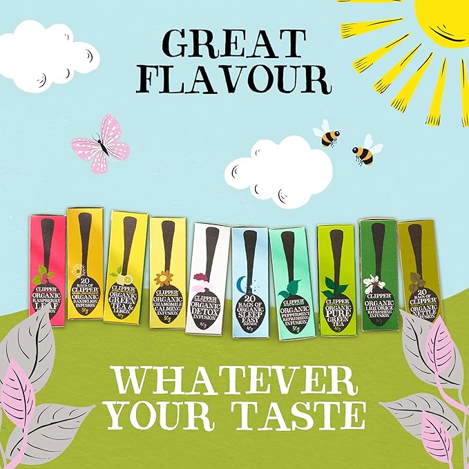 Clipper Tea Organic Earl Grey - USDA Organic, Non-GMO, Fair Trade, Sustainable Caffeinated Tea, 1 Pack, 20 Unbleached Tea Bags