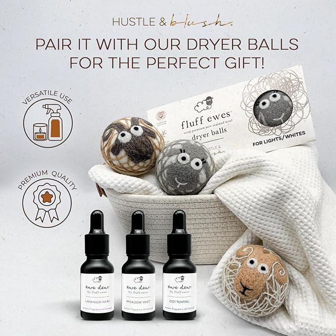 Laundry Essential Oils for Dryer Balls 15ml Meadow Mist - Blend of Laundry Fragrance Oil and Essential Oils Wool Balls, Compact & Multi-Use Essentials Oil