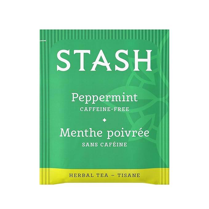 Stash Tea Peppermint Herbal Tea, Box of 100 Tea Bags