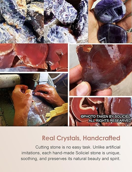 SOLICIEL One Day at A Time Agate Healing Crystal, Thinking of You Gifts for Him for Her Anxiety Relief Items You Got This Sobriety Gifts Inspirational for Best Friend for Women Men