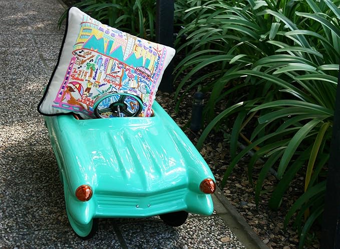 Catstudio Miami Embroidered Decorative Throw Pillow