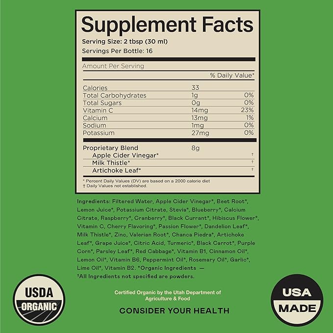 Complete Natural Products Liver Complete 12oz - Organic Liquid Liver Cleanse & Detox Supplement for High Enzymes, Fatty Liver, Liver Support