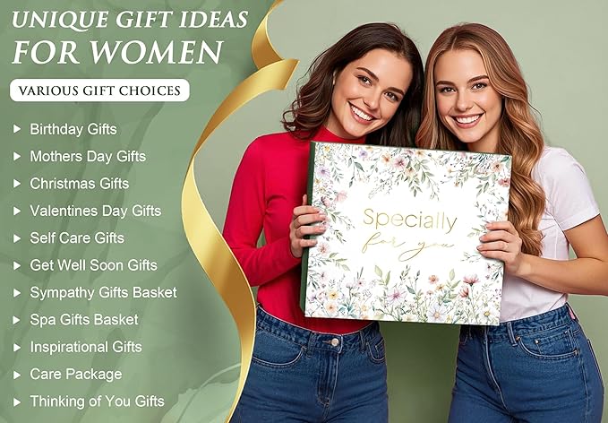 Self Care Gifts for Women Get Well Soon Gifts, Birthday Gifts for Women Care Package, Sympathy Gift Baskets Spa Gifts Set, Thinking of You Christmas Inspirational Gifts for Mom Her Friend Sister Wife