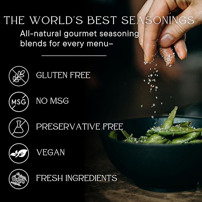 Borsari Original Seasoning Salt - Seasoned Salt Blend - Gourmet Seasonings With Herbs and Spices - All Natural Seasoning Blend for Cooking (Original 25 oz, Pack of 1)