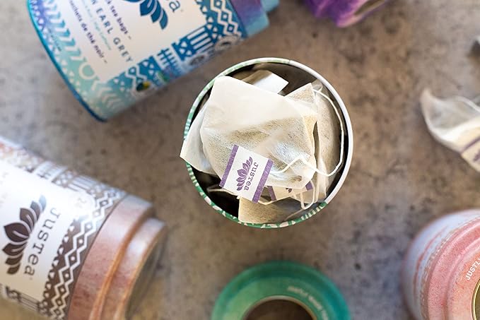 JusTea Chamomile Dream | Pyramid Compostable Tea Bags | Herbal Tea | 12+ Cups | Caffeine Free | Award-Winning | Fair Trade | Non-GMO