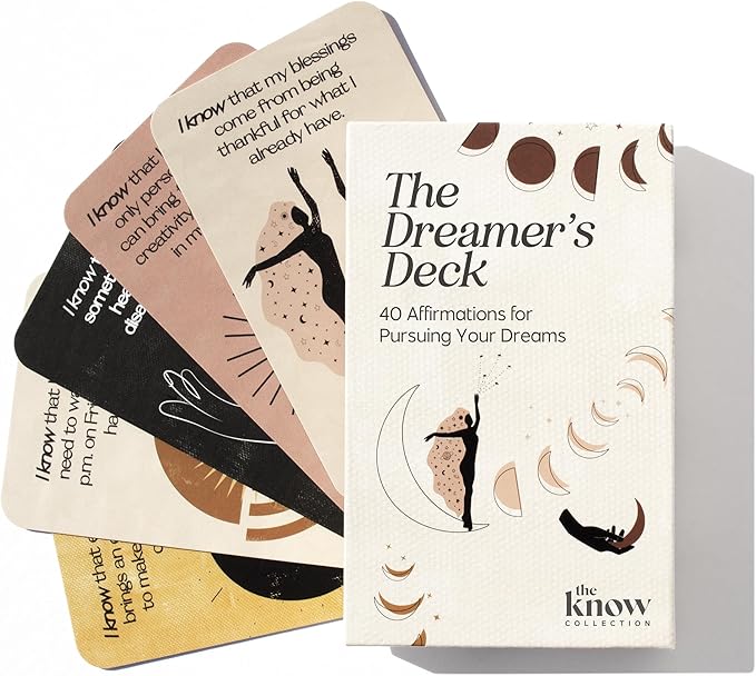 I Know Collection Affirmation Cards - 40 Positive Daily Affirmations for Mindfulness and Motivation, Inspirational Oracle Deck for Self-Care and Manifestation, Encouragement Gifts for Women and Men
