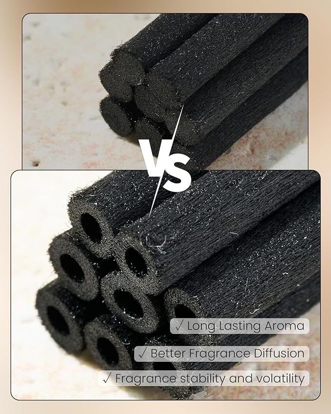 M&SENSE Wild Cherry Reed Diffuser Set - 8.79fl oz Home Fragrance Non-Toxic Natural Essential Oil Diffuser with Sticks, Air Freshner Gifts for Home Fragrance Decor