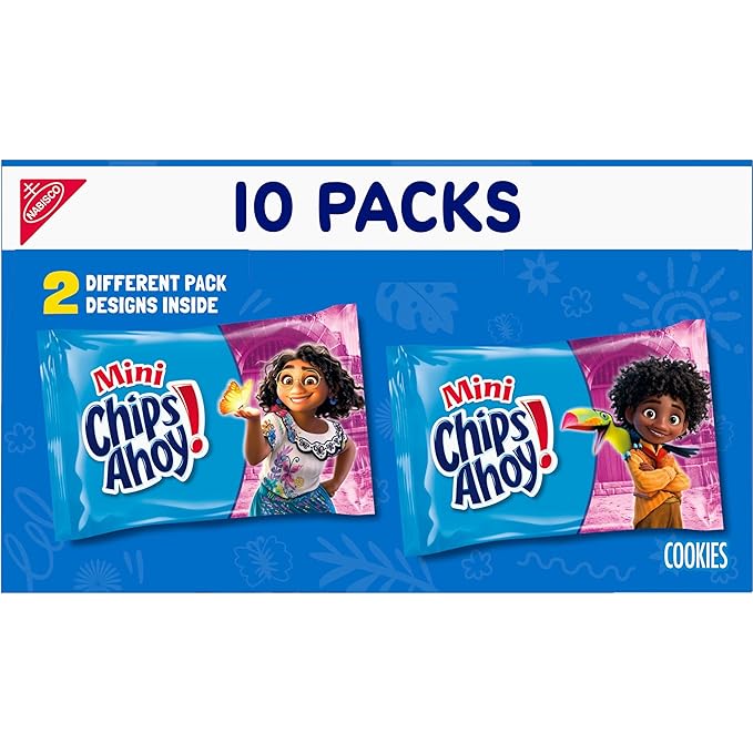 CHIPS AHOY! Mini Original Chocolate Chip Cookies, 10 Snack Packs