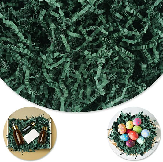 Darfukei Crinkle Paper Filler, Shredded Paper For Gift Baskets, 1/2LB (8 oz) Crinkle Cut Papers Shred, Bridesmaid Engagement Gift Boxes Bags Filler, Tissue Gifts Basket Boxes Bags Fillers, Packing Grass Confetti