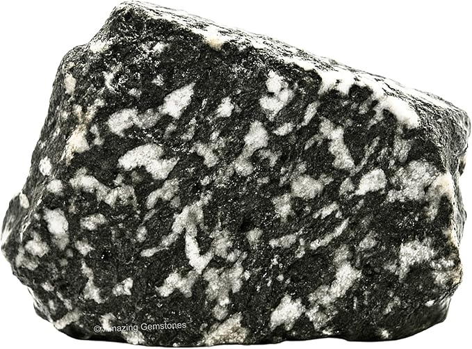 Amazing Gemstone Black & White Tourmaline Raw Crystals and Healing Stones, Natural Rocks for Tumbling - DIY Raw Stones and Crystals, 2 Pieces