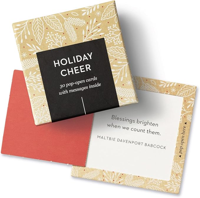 Compendium ThoughtFulls Pop-Open Cards — 3-Pack of Shine, Holiday Cheer, Wish — 90 Pop-Open Cards, Each with a Different Message Inside